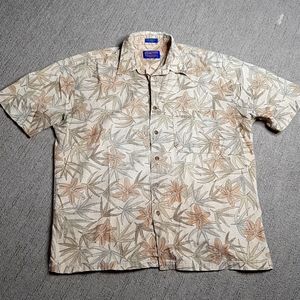 VINTAGE | PENDLETON | LEAF PRINT SHIRT | SIZE MEDIUM